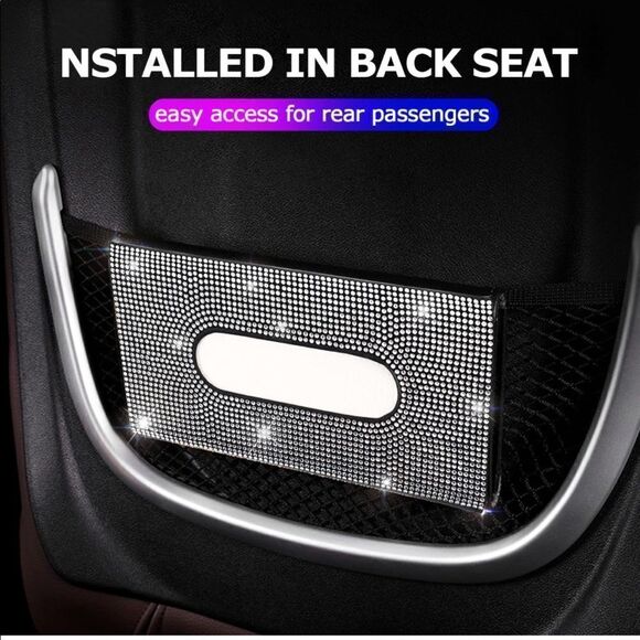 Car Visor Bling Tissue/Mask Holder NWT - Picture 4 of 16